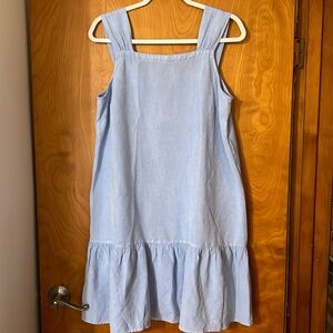 LOFT Large/L Chambray/Blue Linen Dress-Excellent Condition!